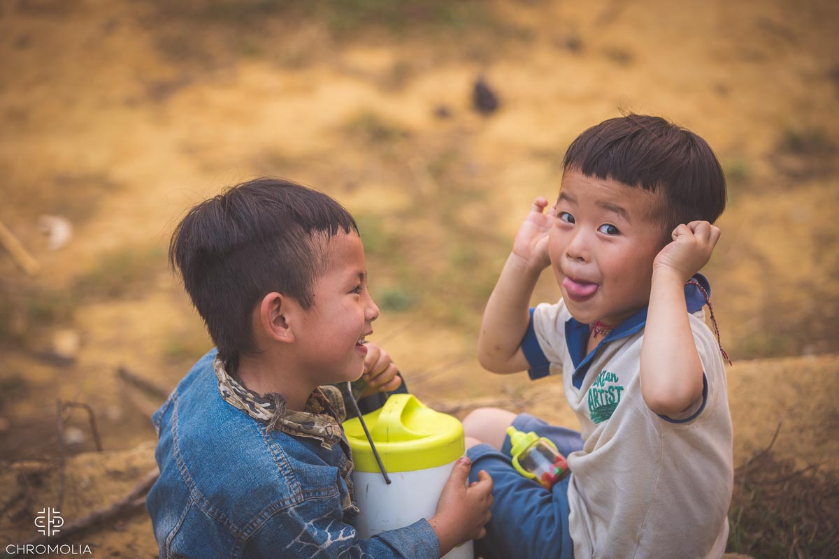 Vietnam School children smiling